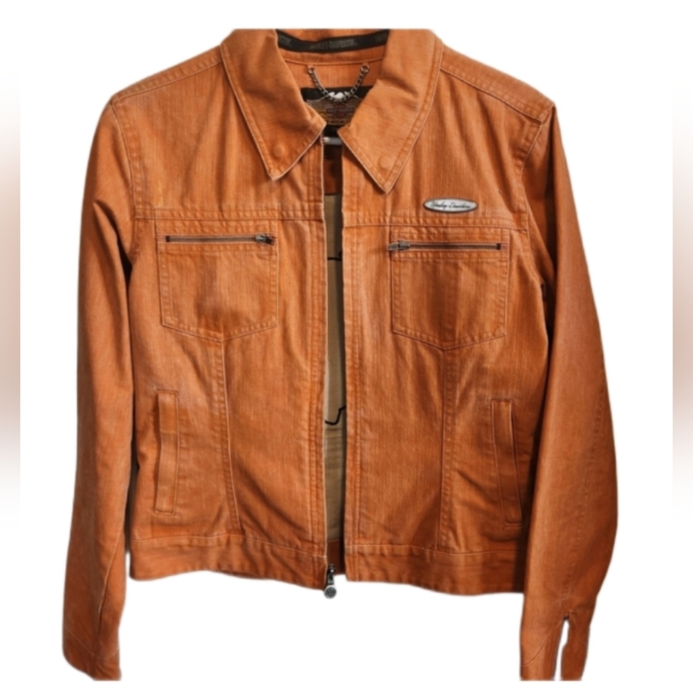 Harley-Davidson Women's Orange Jean Jacket